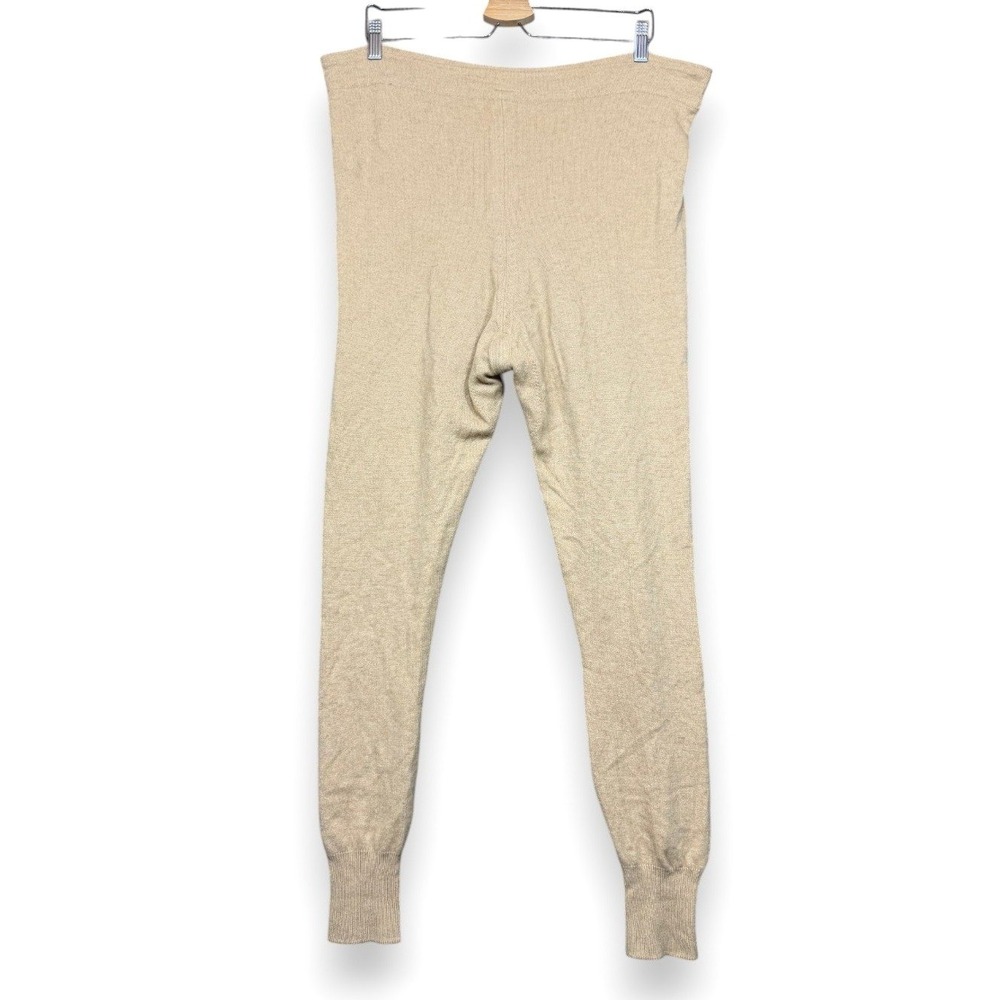 Mitsukoshi Thermal Set Mens‎ L Beige Wool Henley Top Leggings Long Johns Japan - Picture 9 of 16